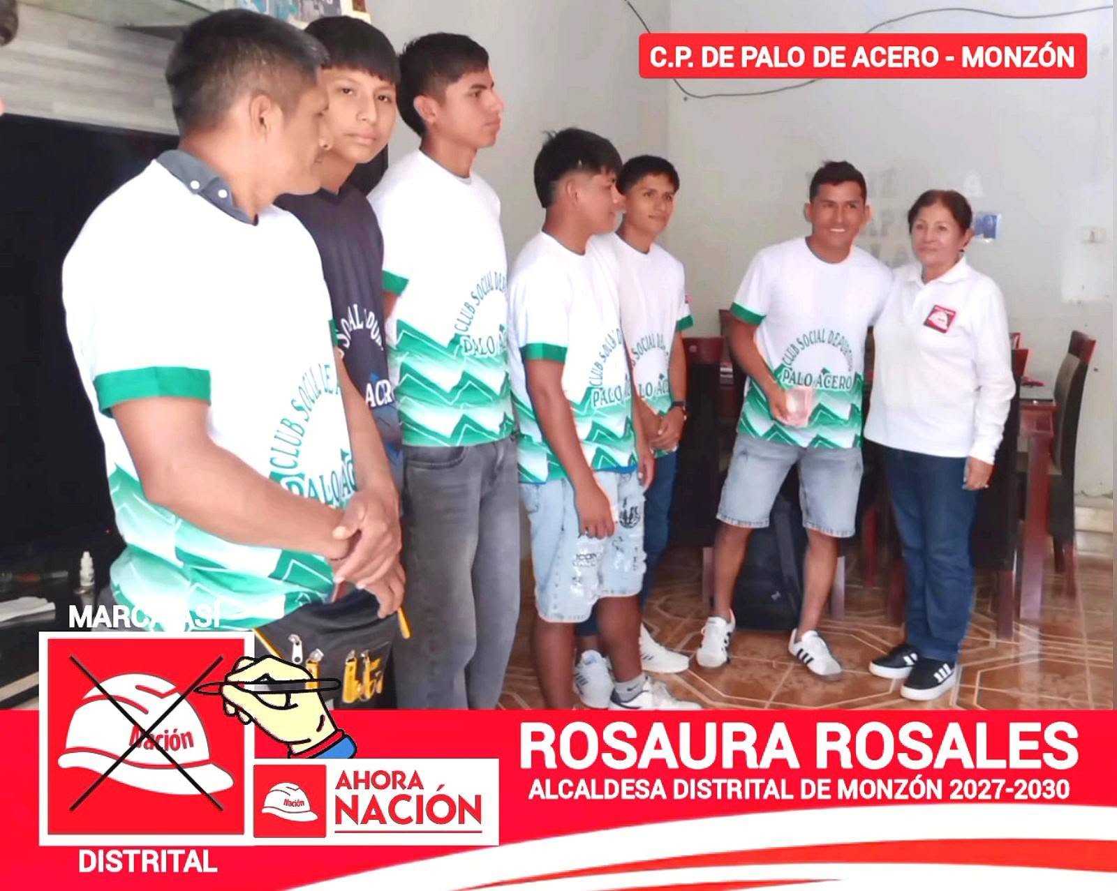 Rosaura conversa con jóvenes en Palo de Acero