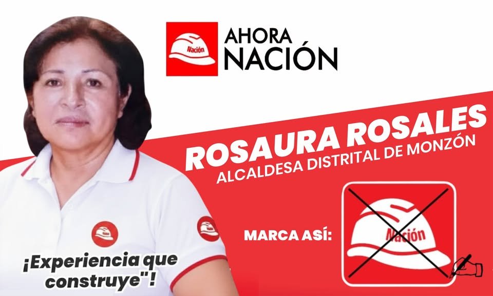 Rosaura Rosales en un material gráfico de campaña de Ahora Nación